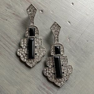Beautiful Art Deco Faux Earrings